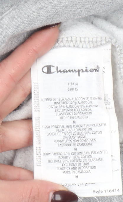 Womens UK Size M Champion Grey Pullover Hoodie