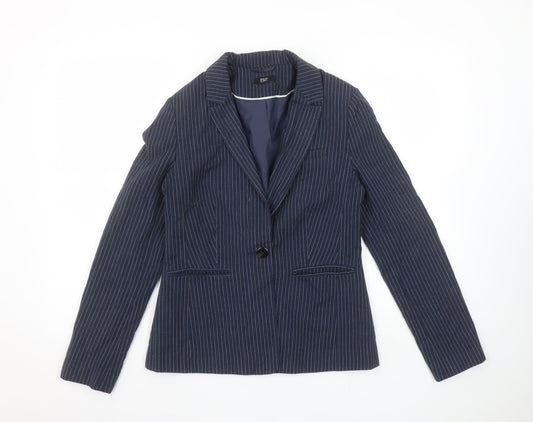 Womens UK Size 10 F&F Regular Blue Blazer