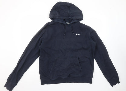Mens UK Size L Nike Blue Pullover Hoodie