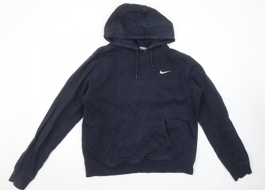 Mens UK Size L Nike Blue Pullover Hoodie