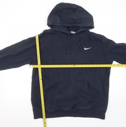 Mens UK Size L Nike Blue Pullover Hoodie