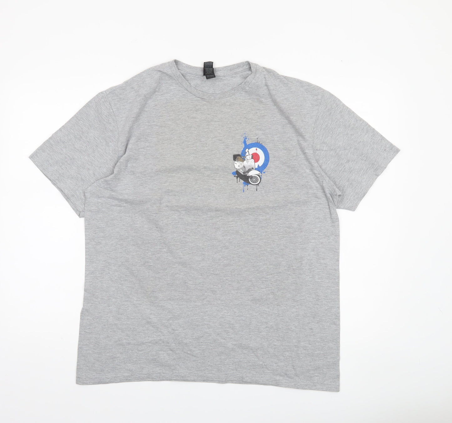 Mens UK Size L Gildan Grey  T-Shirt