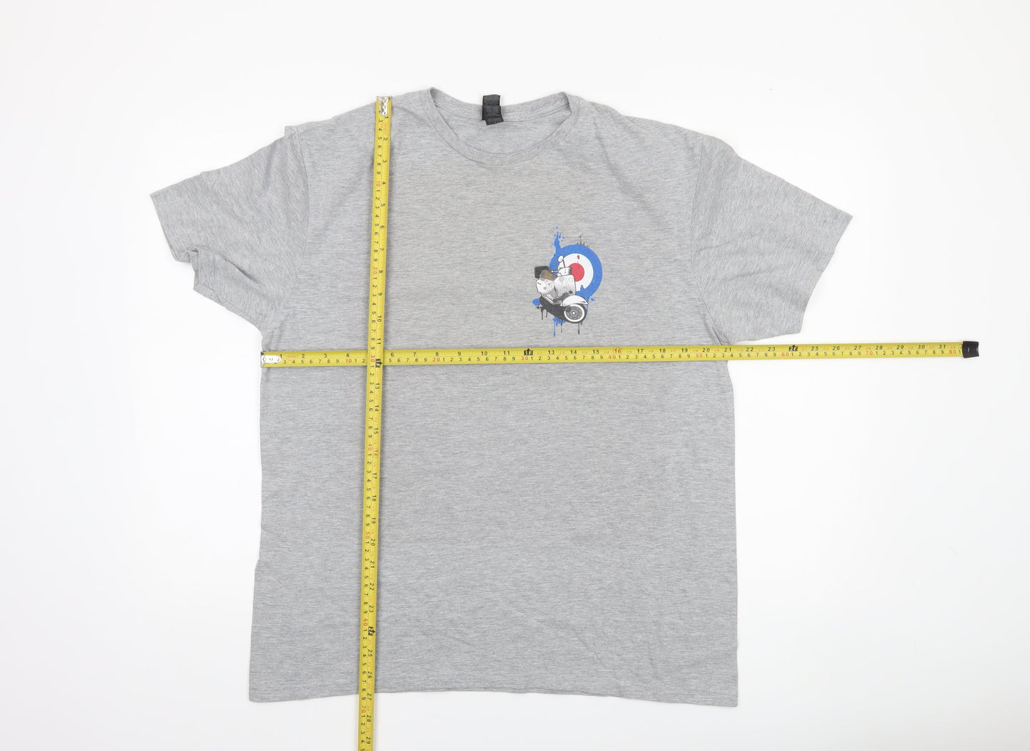 Mens UK Size L Gildan Grey  T-Shirt