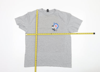 Mens UK Size L Gildan Grey  T-Shirt
