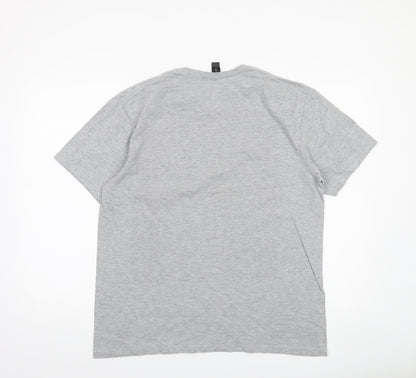 Mens UK Size L Gildan Grey  T-Shirt