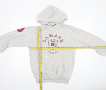 Mens UK Size S Fruit of the Loom Grey Pullover Hoodie