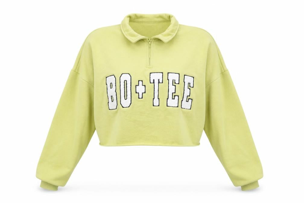 Womens UK Size L Bo+Tee Green Pullover Sweatshirt