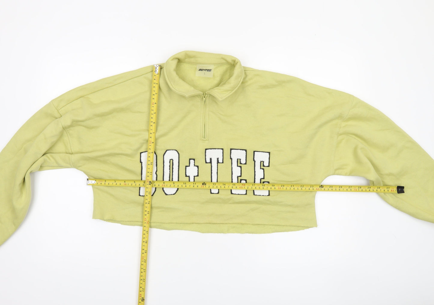 Womens UK Size L Bo+Tee Green Pullover Sweatshirt