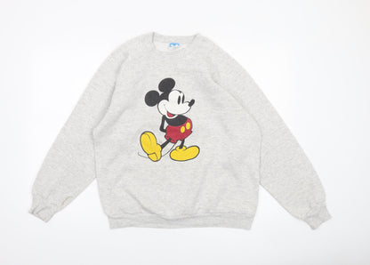 Womens UK Size XL Disney Grey Pullover Sweatshirt