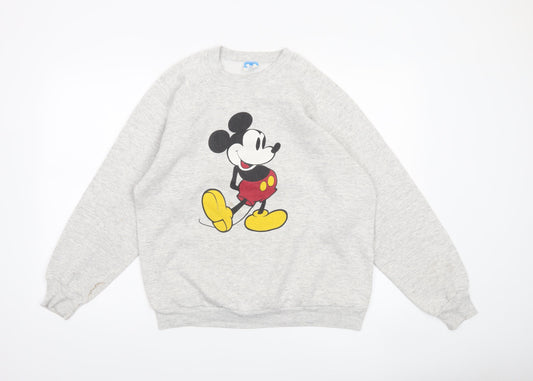 Womens UK Size XL Disney Grey Pullover Sweatshirt
