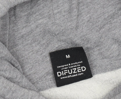 Mens UK Size M DIFUZED Grey Pullover Hoodie