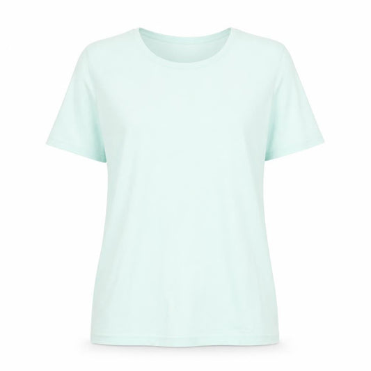 Womens UK Size 14/16 Damart Green Basic T-Shirt