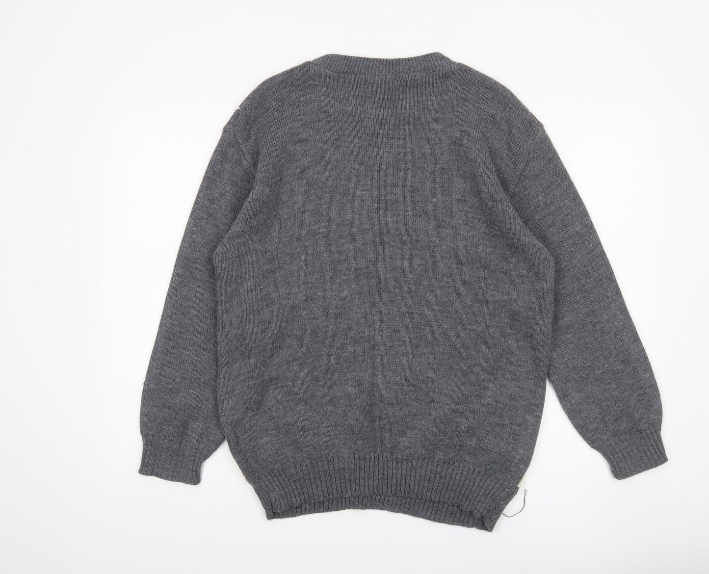 Mens UK Size S Whisper Grey Pullover Jumper