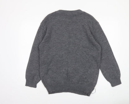 Mens UK Size S Whisper Grey Pullover Jumper