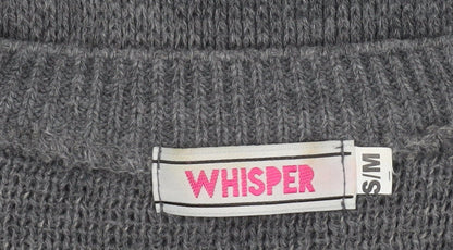 Mens UK Size S Whisper Grey Pullover Jumper