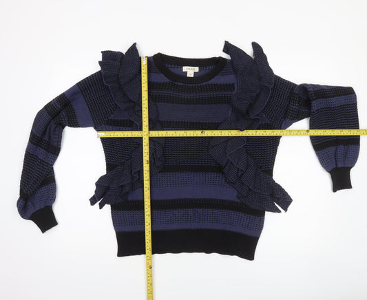 Womens UK Size M Oasis Blue Pullover Jumper