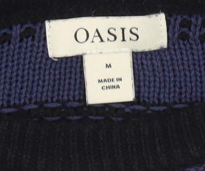 Womens UK Size M Oasis Blue Pullover Jumper