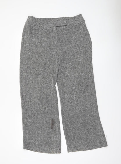 Womens UK Size 14 NEXT Regular Fit Business Workwear Casual Grey Trousers