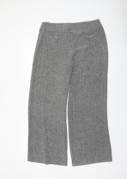 Womens UK Size 14 NEXT Regular Fit Business Workwear Casual Grey Trousers
