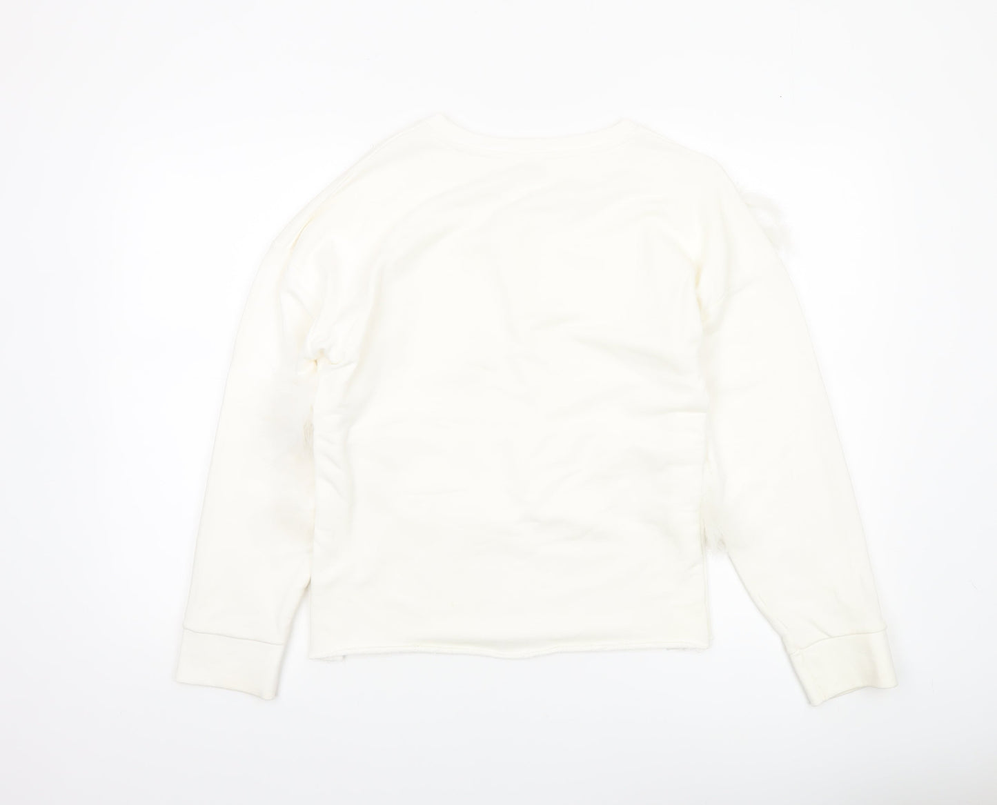 Womens UK Size S River Island Ivory Pullover Sweatshirt