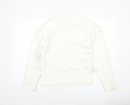 Womens UK Size S River Island Ivory Pullover Sweatshirt