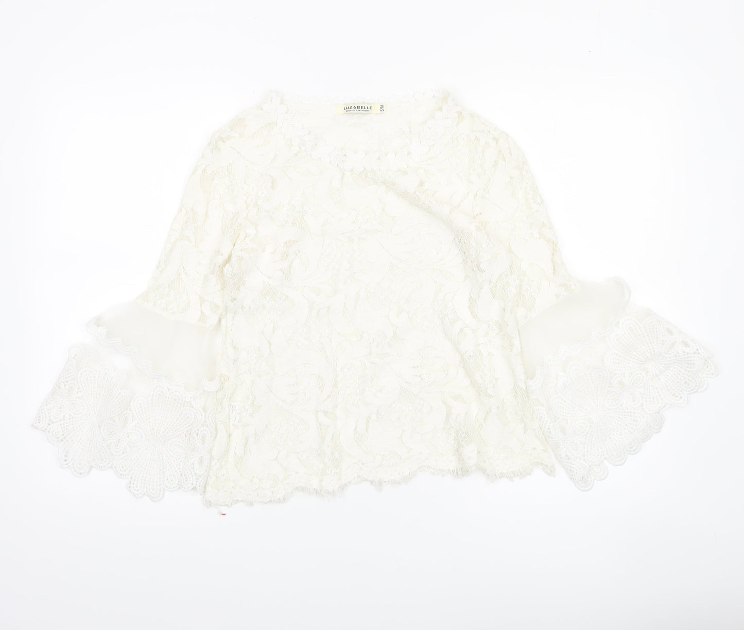 Womens UK Size S Luzabelle Ivory Tunic Blouse