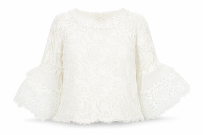 Womens UK Size S Luzabelle Ivory Tunic Blouse