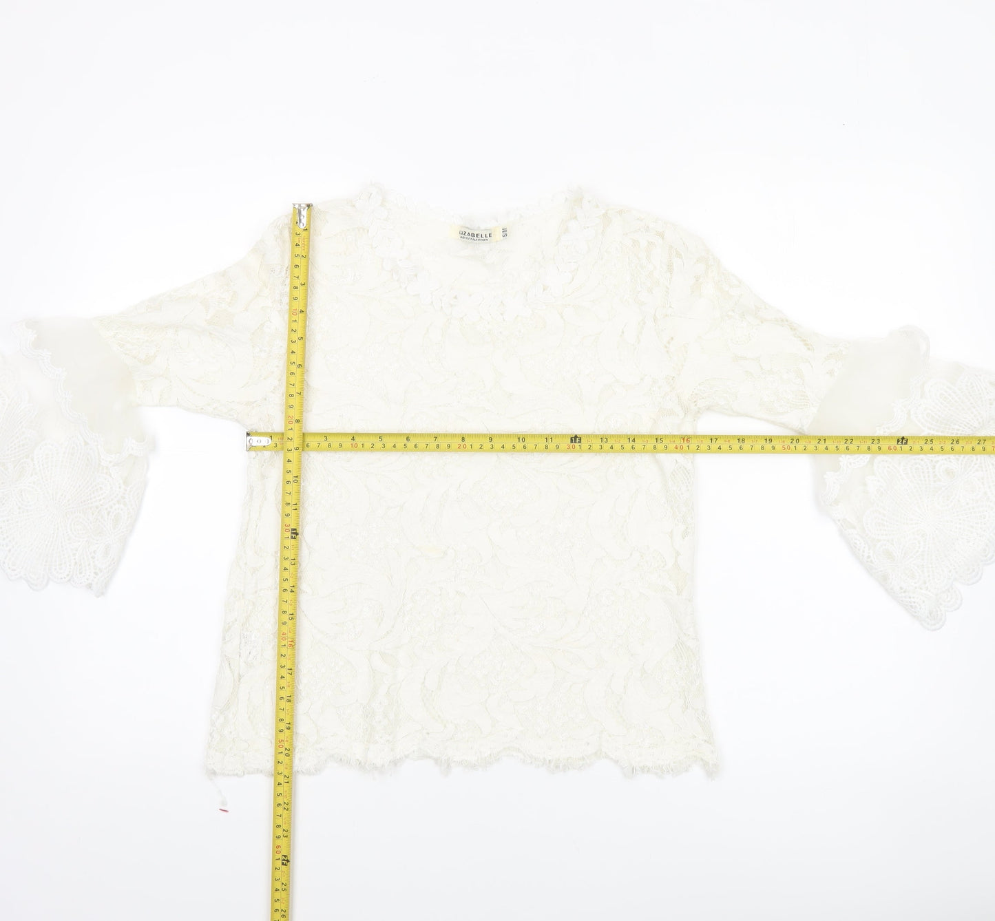 Womens UK Size S Luzabelle Ivory Tunic Blouse