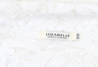 Womens UK Size S Luzabelle Ivory Tunic Blouse
