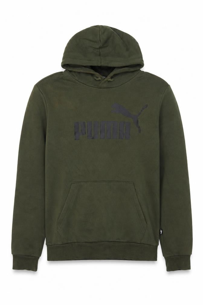 Mens UK Size S PUMA Green Pullover Hoodie