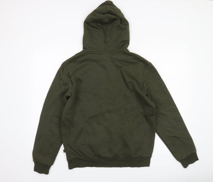 Mens UK Size S PUMA Green Pullover Hoodie