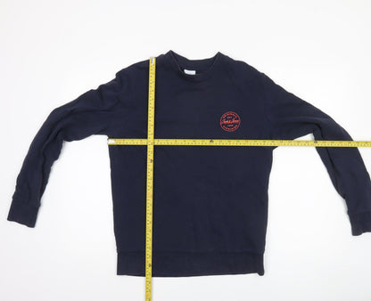 Mens UK Size S JACK & JONES Blue Pullover Sweatshirt