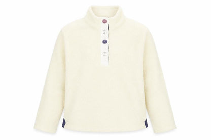 Womens UK Size L Arctic Storm Ivory Henley Sweatshirt