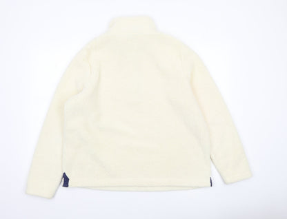 Womens UK Size L Arctic Storm Ivory Henley Sweatshirt