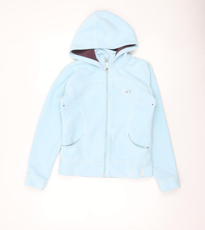 Girls UK Size 12 Years DOMYOS Blue Full Zip Hoodie