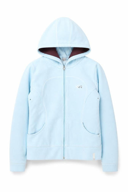 Girls UK Size 12 Years DOMYOS Blue Full Zip Hoodie