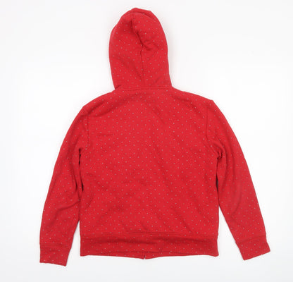 Girls UK Size 12-13 Years Gap Red Full Zip Hoodie