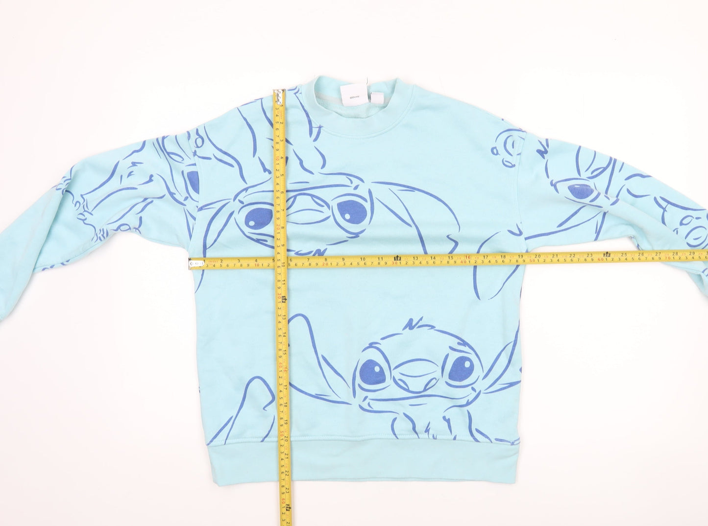 Womens UK Size 2XS Disney Blue Pullover Sweatshirt
