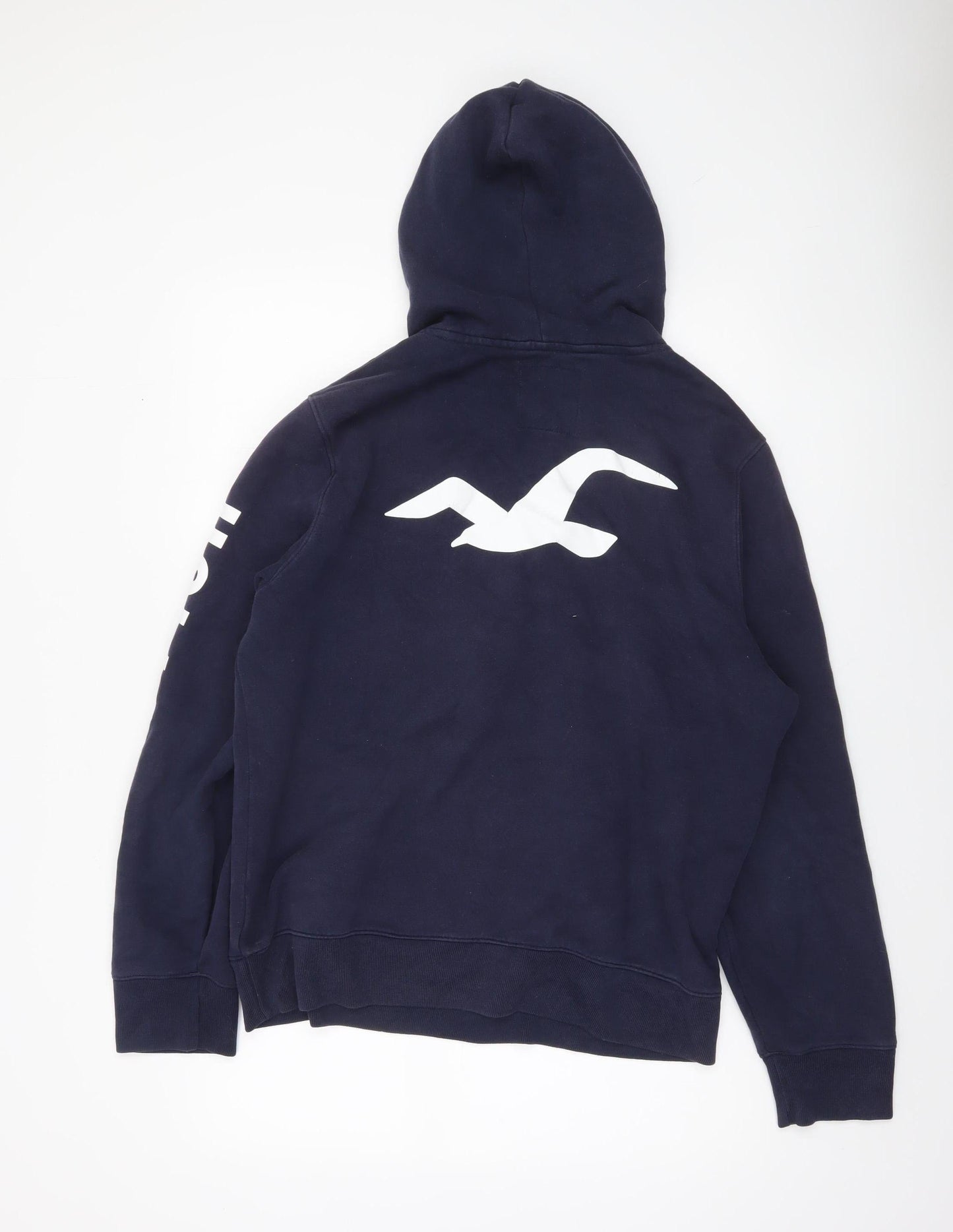 Mens UK Size L Hollister Blue Pullover Hoodie