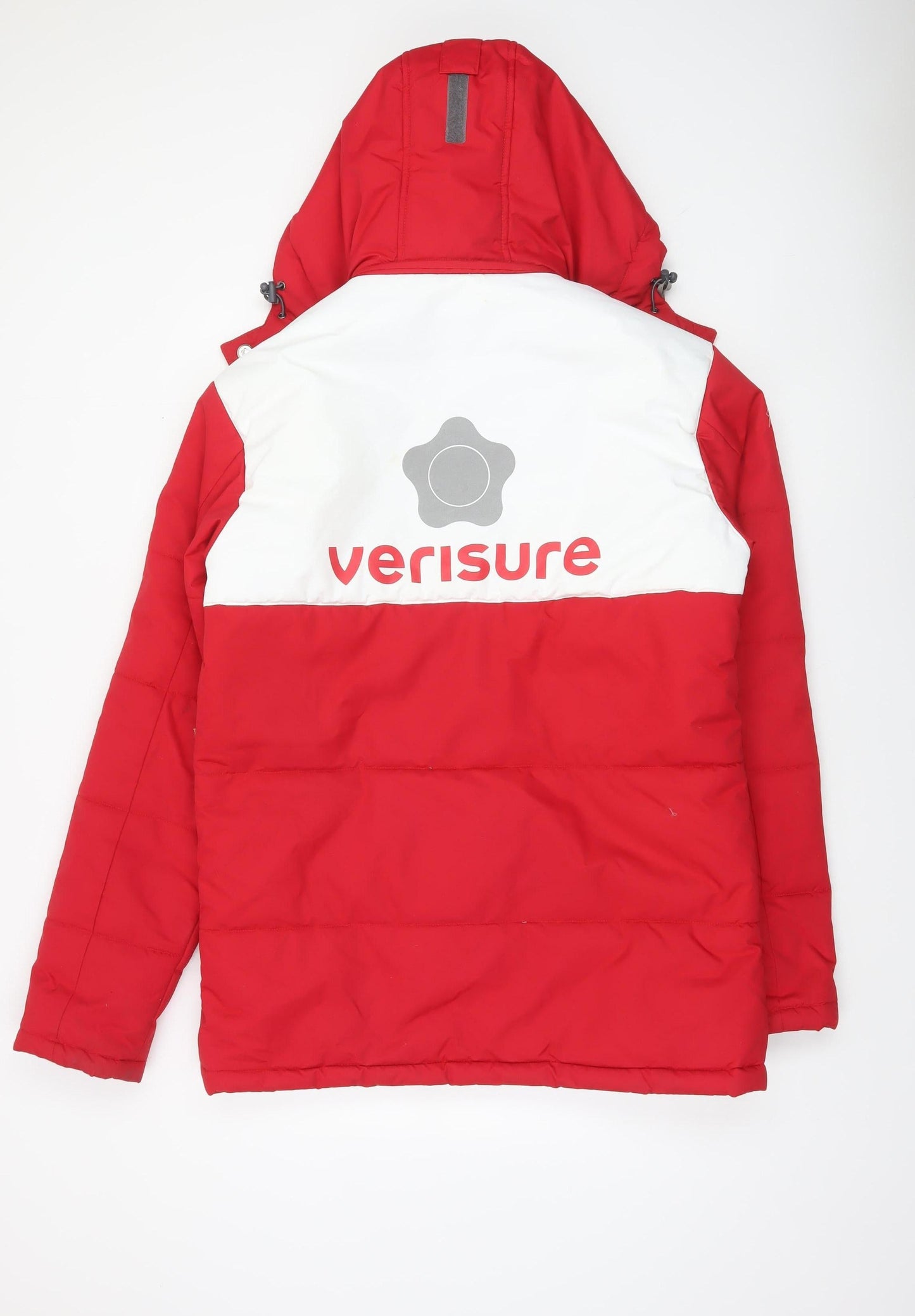 Mens UK Size M Verisure Red Parka Coat