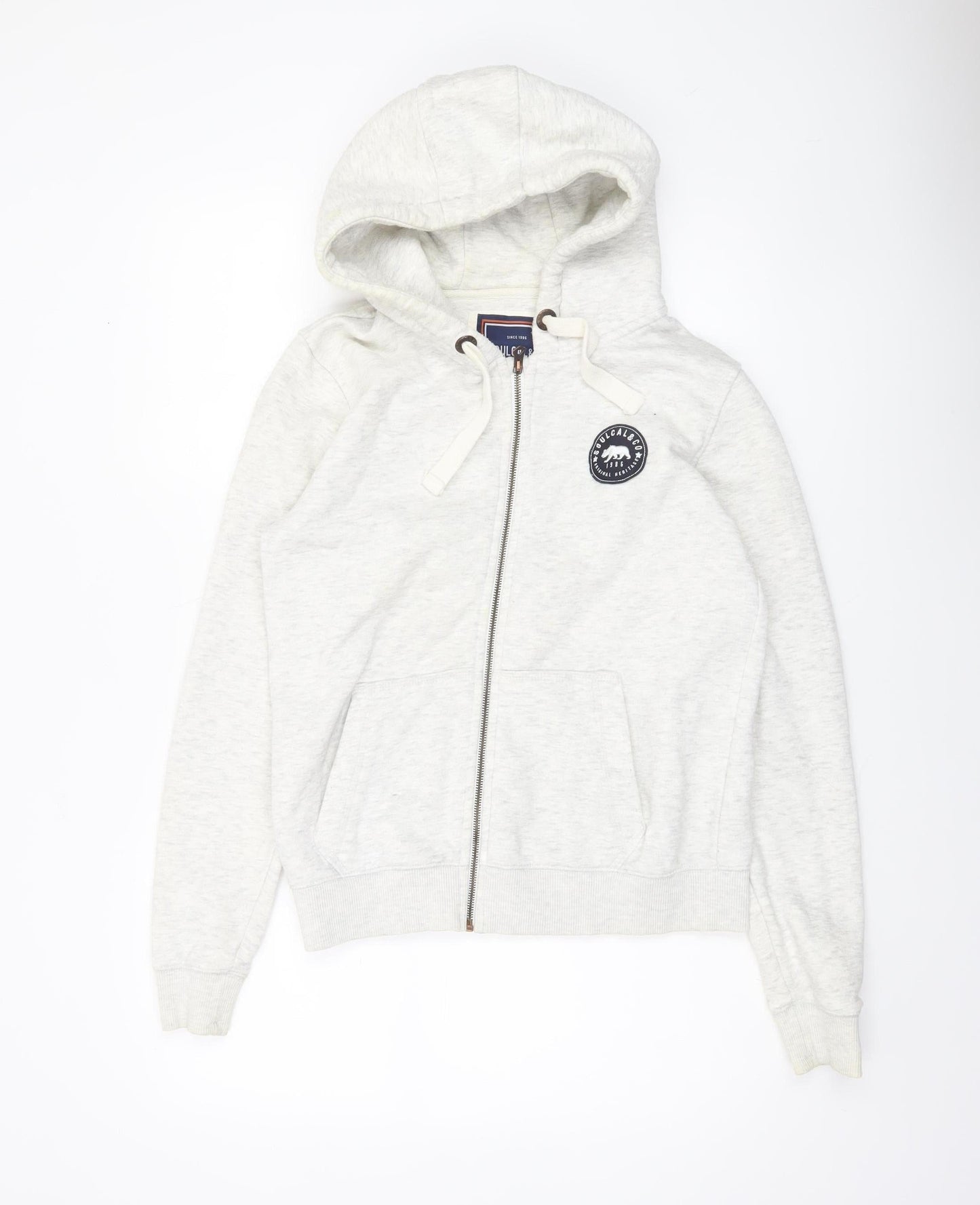 Womens UK Size 12 SoulCal & Co Grey Full Zip Hoodie