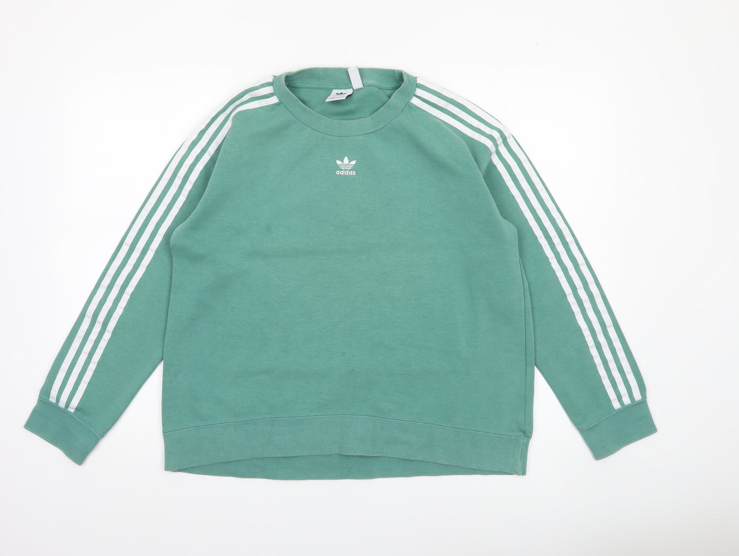 Womens UK Size 8 adidas Green Pullover Sweatshirt