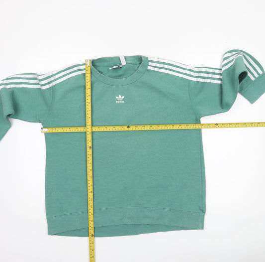 Womens UK Size 8 adidas Green Pullover Sweatshirt