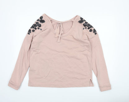Womens UK Size 12 NEXT Pink Pullover Sweatshirt