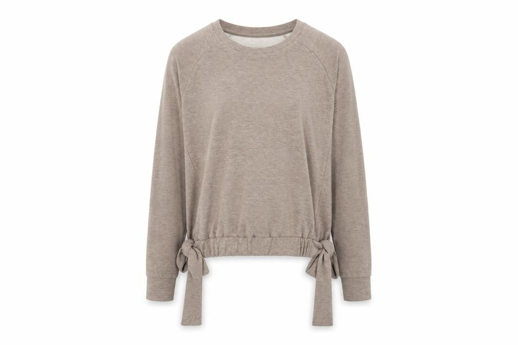 Womens UK Size M Ysabel Mora Beige Pullover Sweatshirt