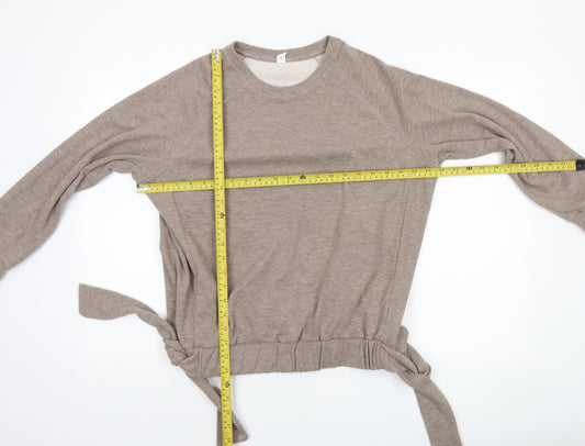 Womens UK Size M Ysabel Mora Beige Pullover Sweatshirt