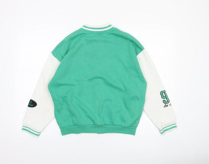 Boys UK Size 12-13 Years New Look Green Varsity Jacket