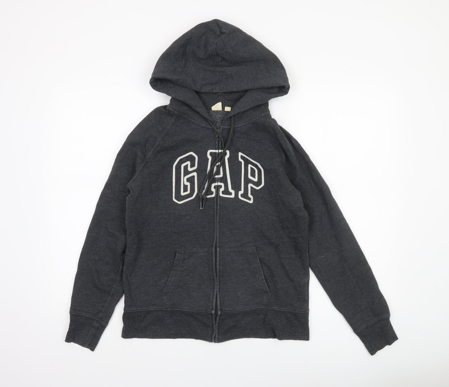 Womens UK Size M Gap Black Full Zip Hoodie
