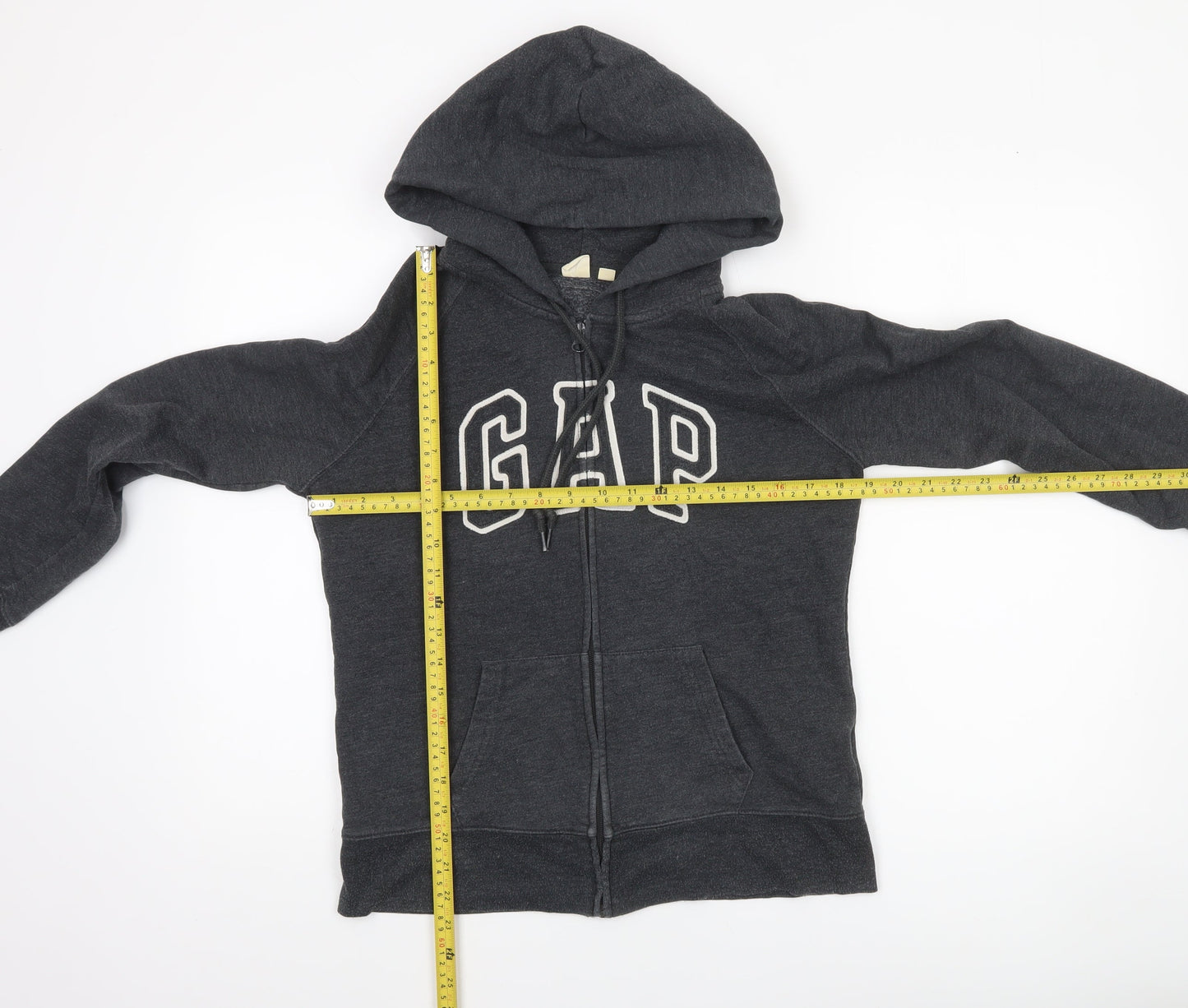 Womens UK Size M Gap Black Full Zip Hoodie
