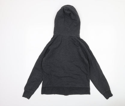 Womens UK Size M Gap Black Full Zip Hoodie